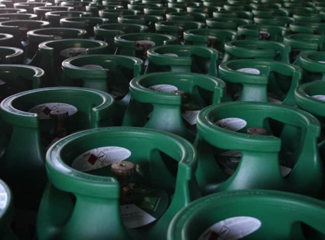 Gasfles bewaren gasfles opslaan